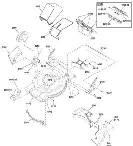 Deck Group (7501597) Diagram and Parts List for 7800807-JS26 2011 Briggs and Stratton Lawn Mower